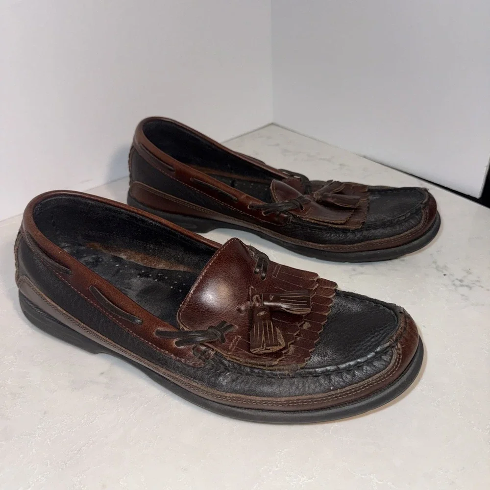 Men's Sperry Top-Sider Kiltie Tassel Loafer Boat Shoes Size 10.5M Excellent Cond